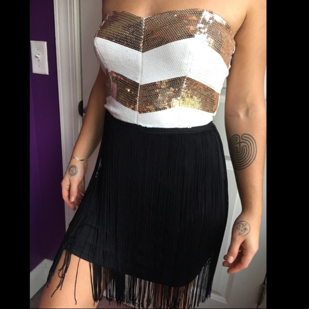 Sequined Flapper Cocktail Dress